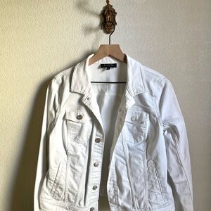Talbots Women's White Jean Jacket